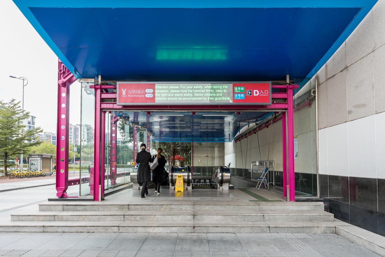 Guangzhou Hua Ji Apartment Pazhou Expo Branch Buitenkant foto
